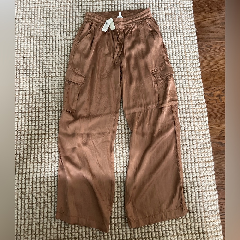 Aerie silk flowy pants